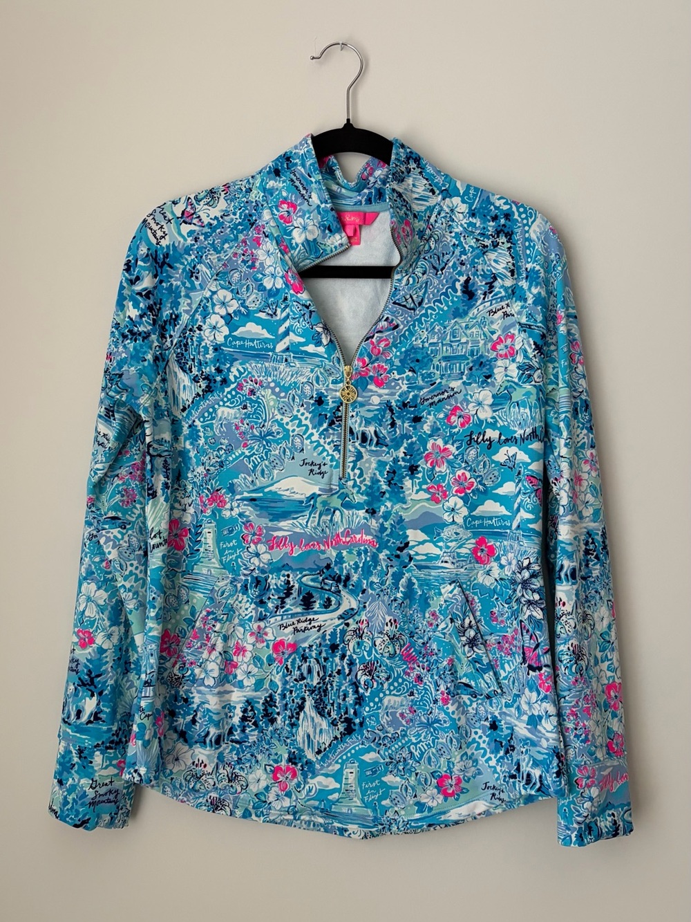 Lilly Pulitzer Lilly Loves NC Skipper popover like new